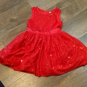 Red toddler dress